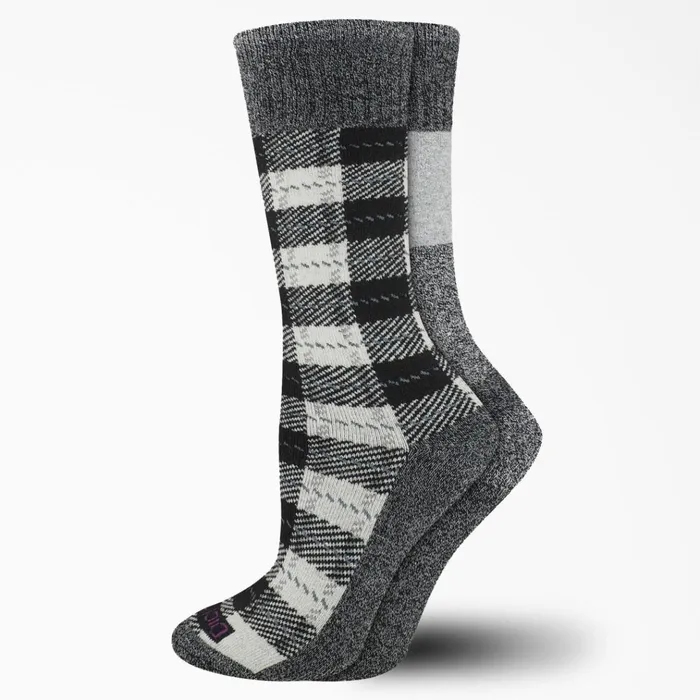 Women039s Thermal Plaid Crew Socks Size 69 2Pack White Plaid White Plaid wtl Women Dickies Socks Women039s Thermal Plaid Crew Socks Size 69 2Pack White Plaid White Plaid wtl Women Dickies Socks