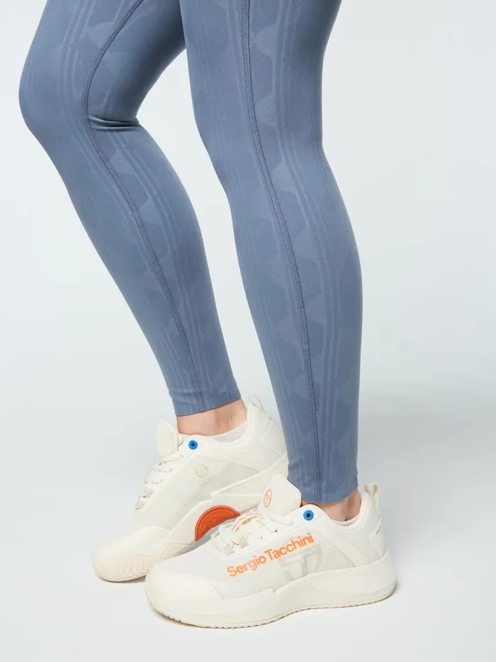 Women Athleisure Sergio Tacchini Viano Printed Leggings Grisaille