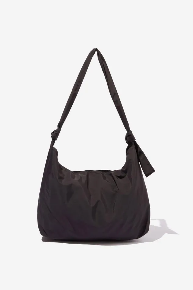 Women Bags and Belts Cotton On Alex Knotted Slouchy Tote Black