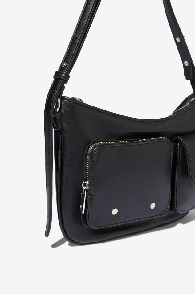 Women Bags and Belts Cotton On Aries Collection Bag Pocketsblack Pu Women Bags and Belts Cotton On Aries Collection Bag Pocketsblack Pu