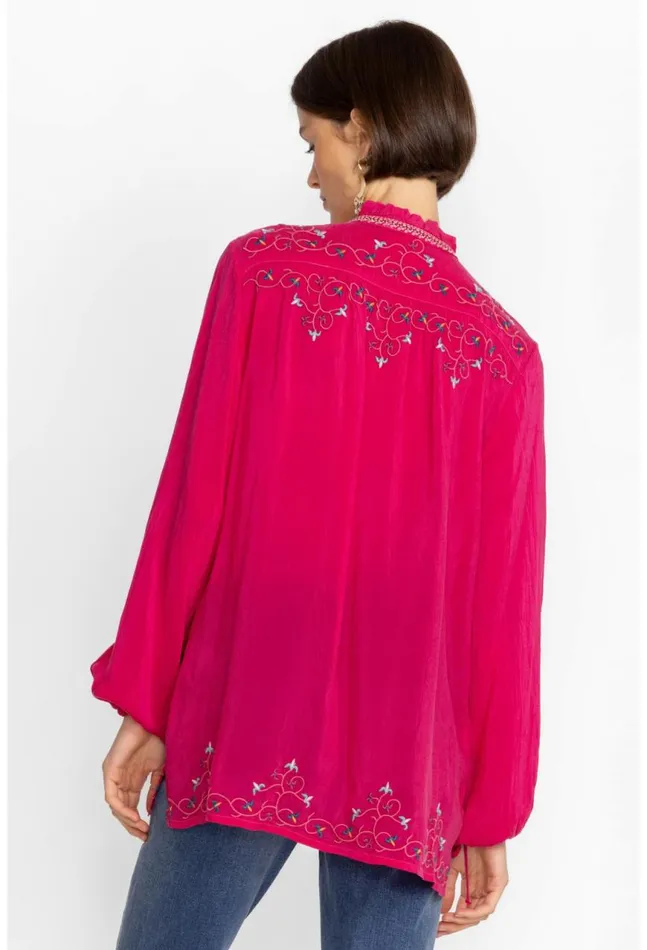 Women Bertha Blouse Vivacious Johnny Was Tops
