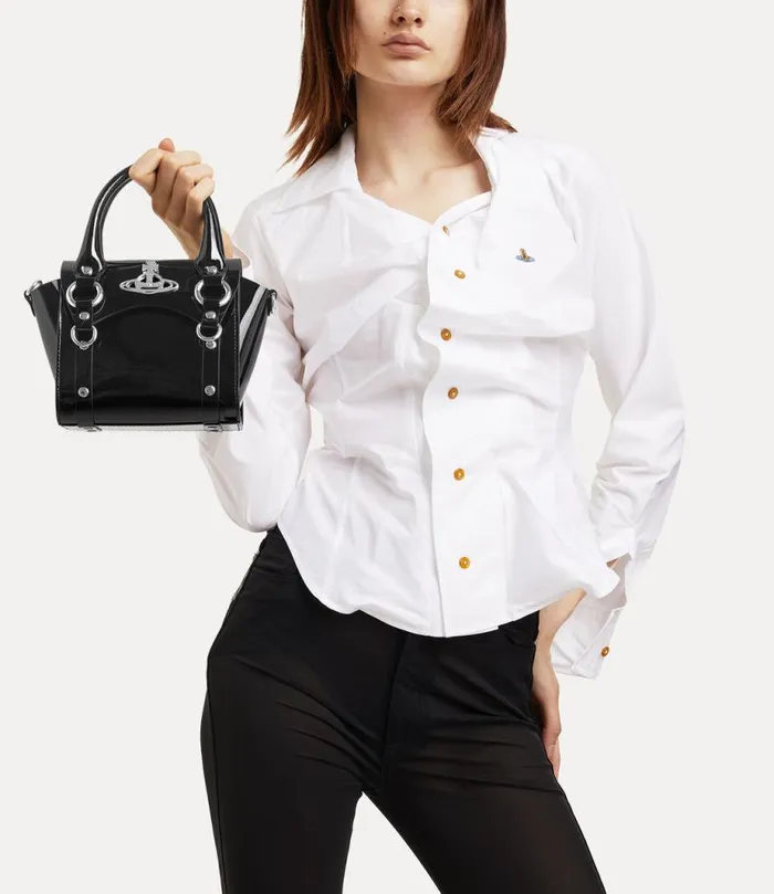 Women Betty Mini Handbag With Chain Black Vivienne Westwood Handbags Women Betty Mini Handbag With Chain Black Vivienne Westwood Handbags