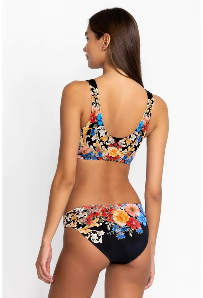 Women Black Royal Hipster Bikini Bottom Multi Johnny Was Swim and Resort