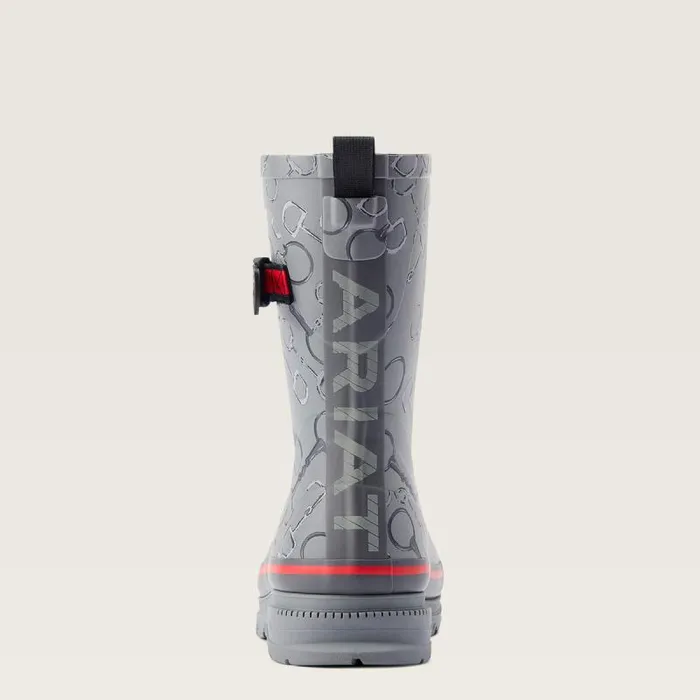 Women Booties Ariat Kelmarsh Mid Rubber Boot Grey Bit Print Women Booties Ariat Kelmarsh Mid Rubber Boot Grey Bit Print
