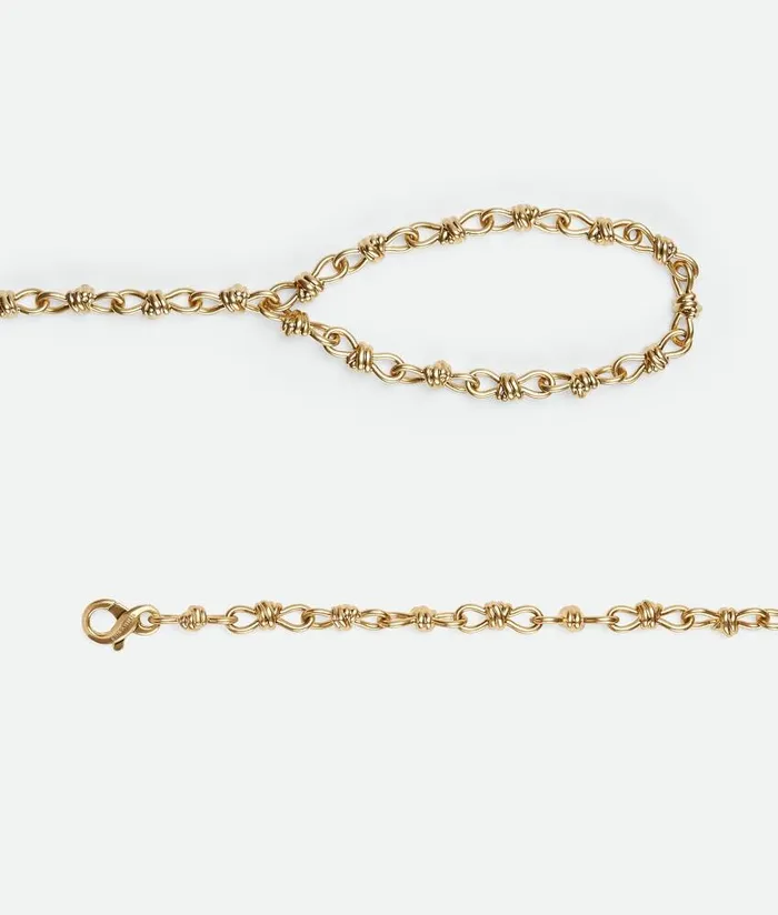 Women Bottega Veneta Belts Andiamo Chain Belt Muse Brass