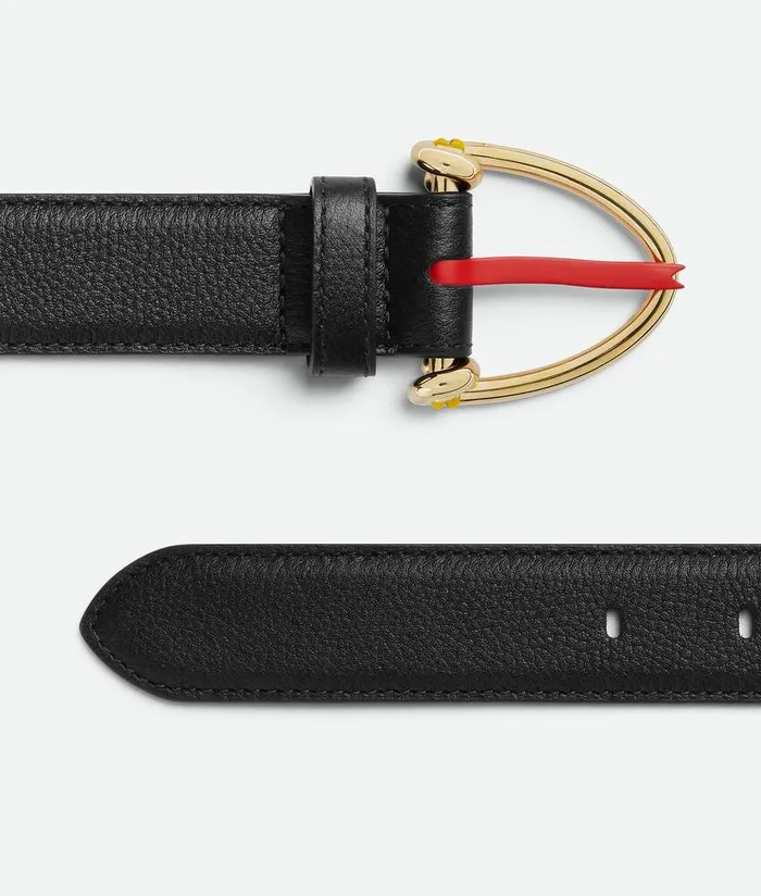 Women Bottega Veneta Belts Snake Belt Black