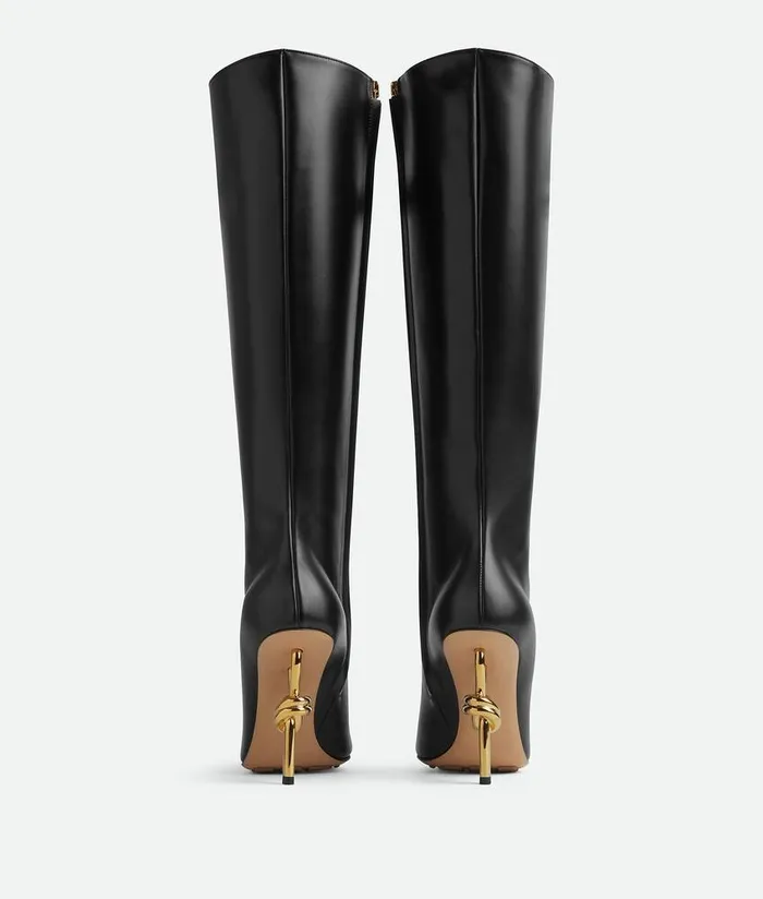 Women Bottega Veneta Boots Knot Boot Black