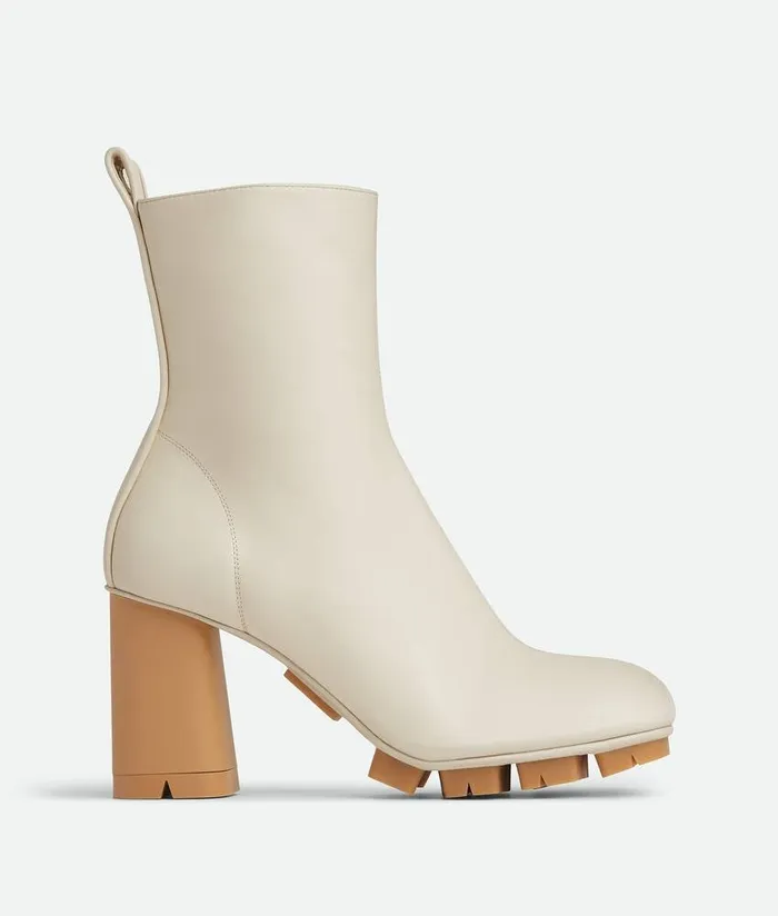 Women Bottega Veneta Boots Shore Ankle Boot Sea Salt
