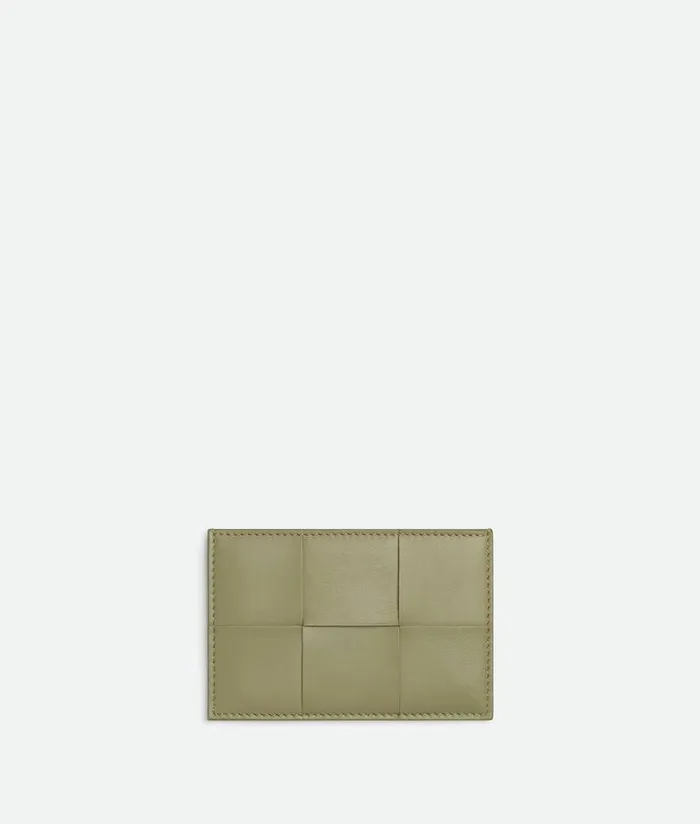 Women Bottega Veneta Card Cases Cassette Credit Card Case Travertine