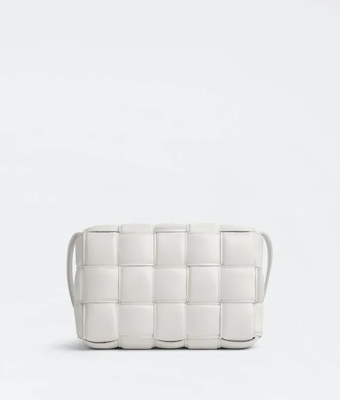 Women Bottega Veneta Crossbody Padded Cassette Chalk