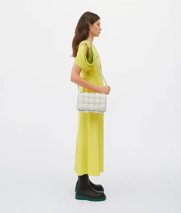Women Bottega Veneta Crossbody Padded Cassette Chalk