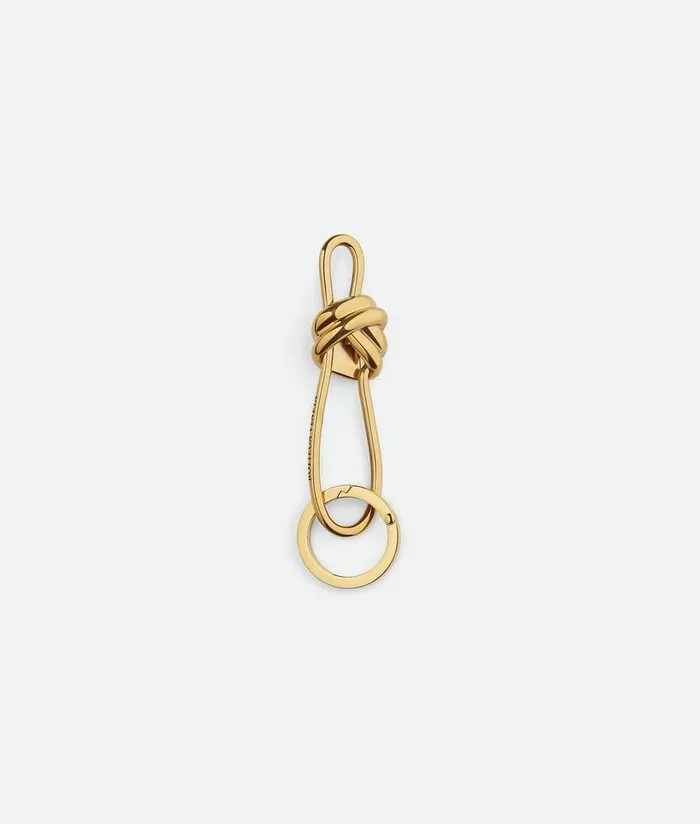 Women Bottega Veneta Key Rings Andiamo Key Ring Muse Brass