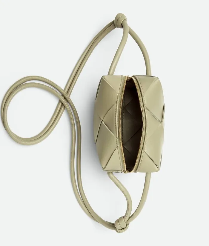Women Bottega Veneta Mini Mini Cassette Camera Bag Travertine