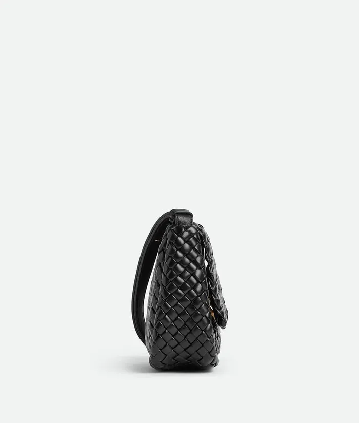 Women Bottega Veneta Mini Small Cobble Shoulder Bag Black