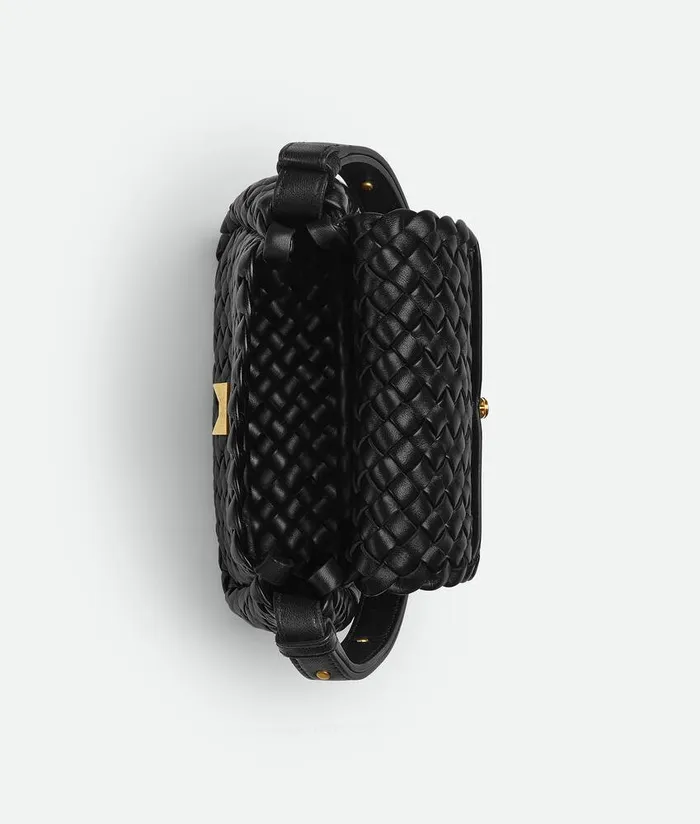 Women Bottega Veneta Mini Small Cobble Shoulder Bag Black