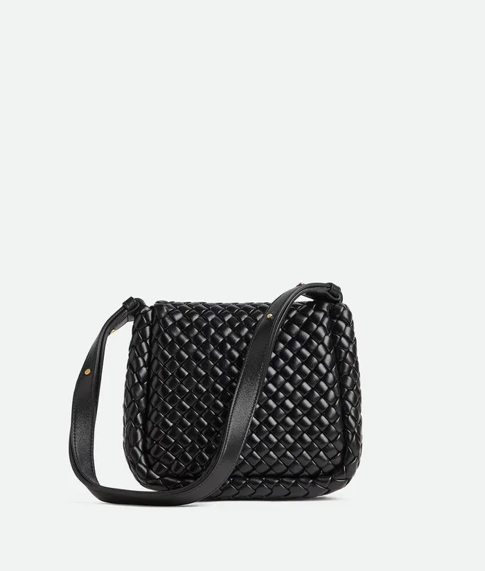 Women Bottega Veneta Mini Small Cobble Shoulder Bag Black
