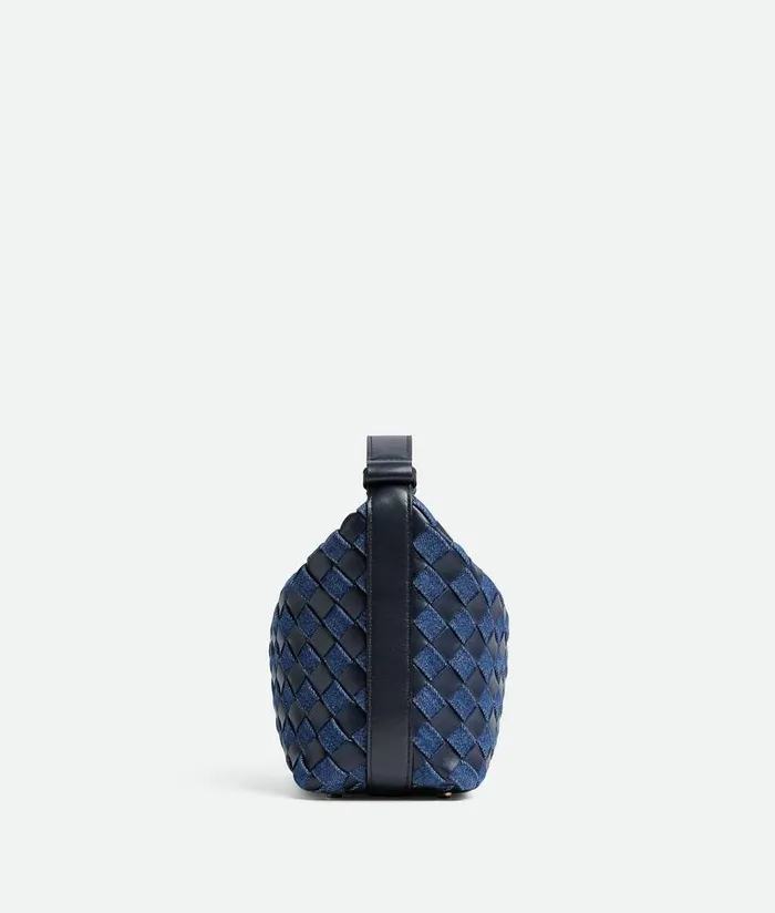 Women Bottega Veneta Mini Wallace Abyssindigo