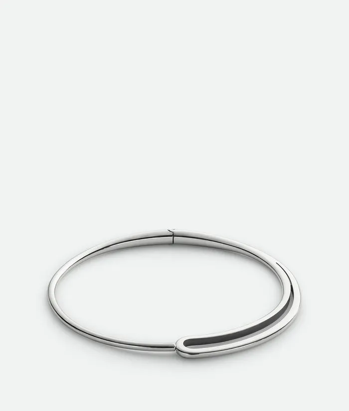 Women Bottega Veneta Necklaces Frills Necklace Silver