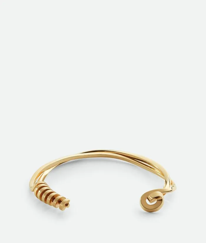 Women Bottega Veneta Necklaces Twist Necklace Yellow Gold
