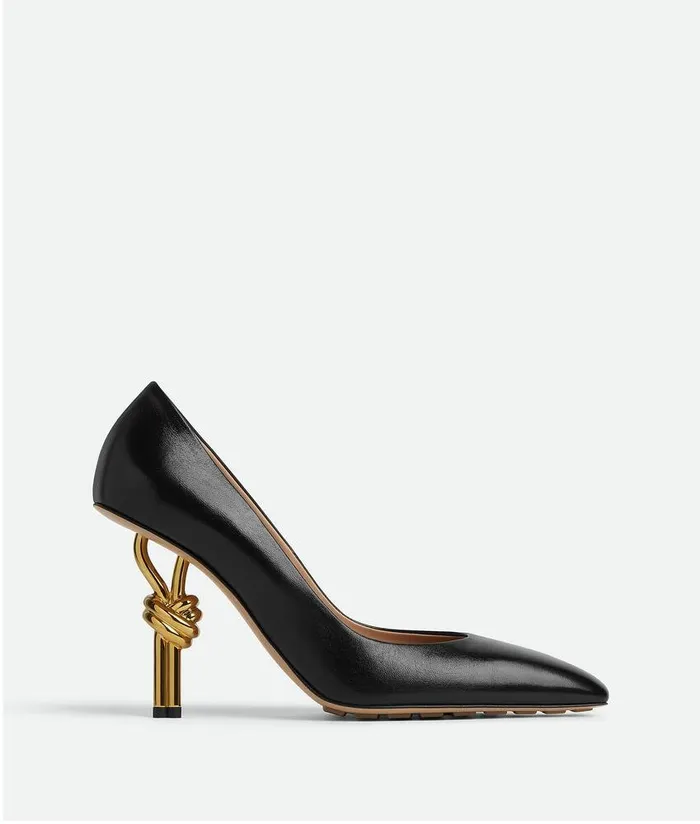 Women Bottega Veneta Pumps Knot Pump Black