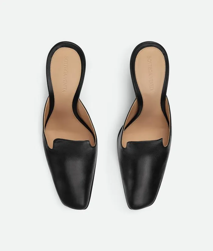 Women Bottega Veneta Pumps Step San Marco Mule Black