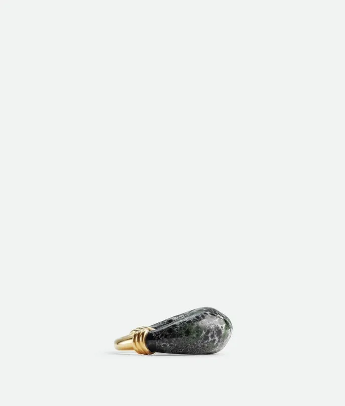 Women Bottega Veneta Rings Drop Ring Blackwhiterain Tree
