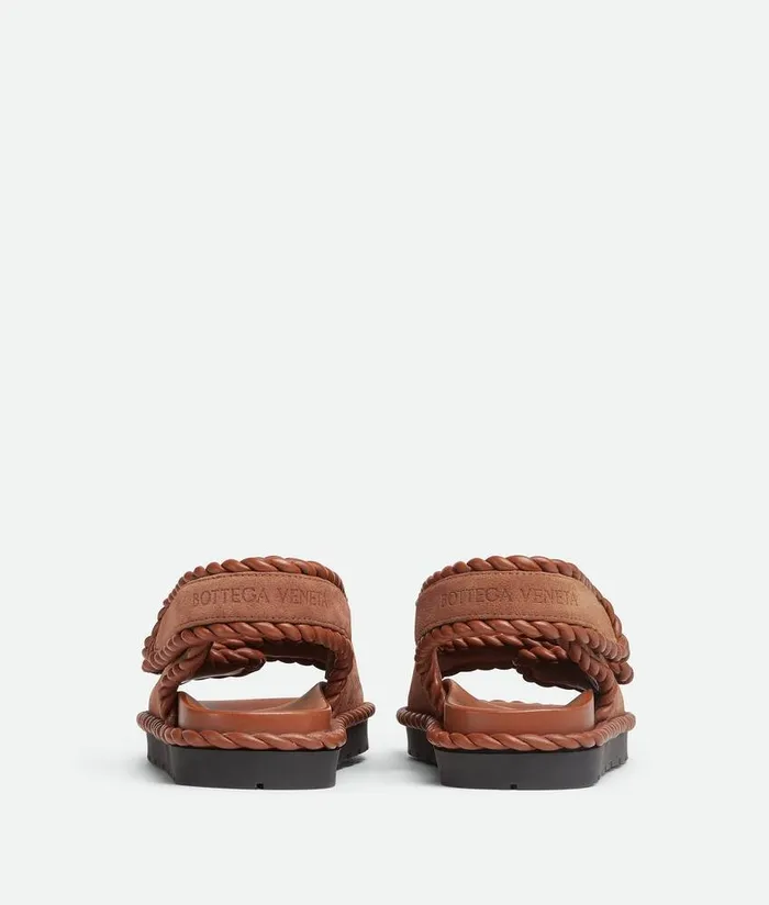 Women Bottega Veneta Sandals Jack Flat Sandal Caramel