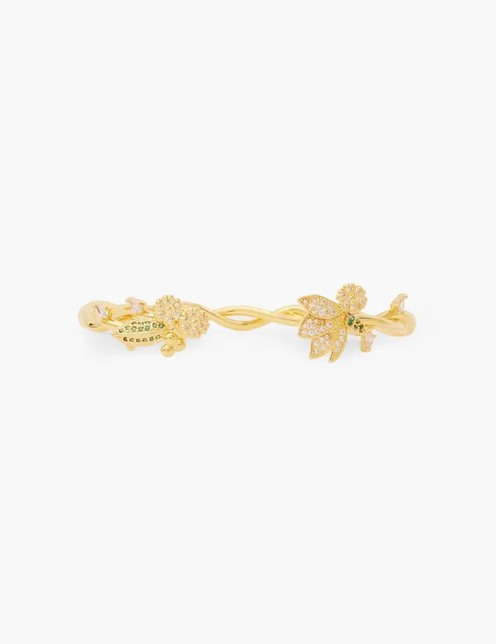 Women Bracelets Zimmermann Bloom Cuff Goldgreen