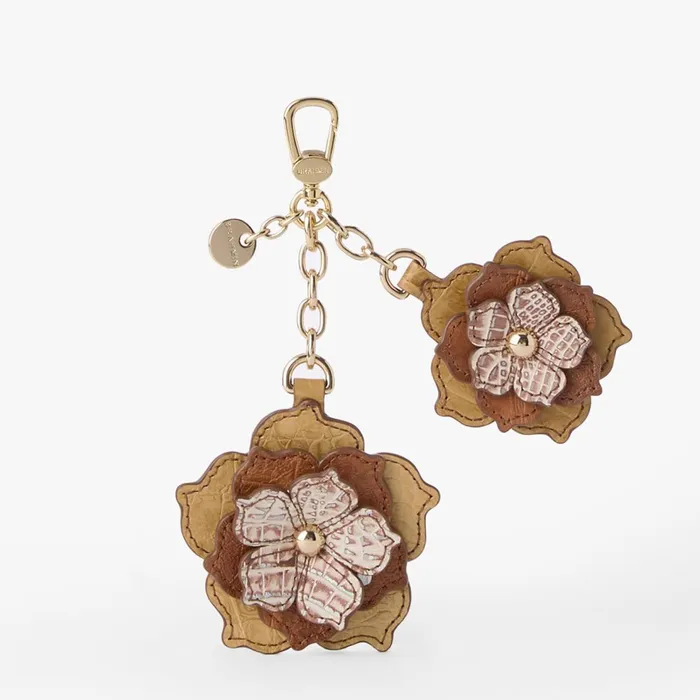 Women Brahmin Clip Ons and Keychains Flower Duo Natural Flashback