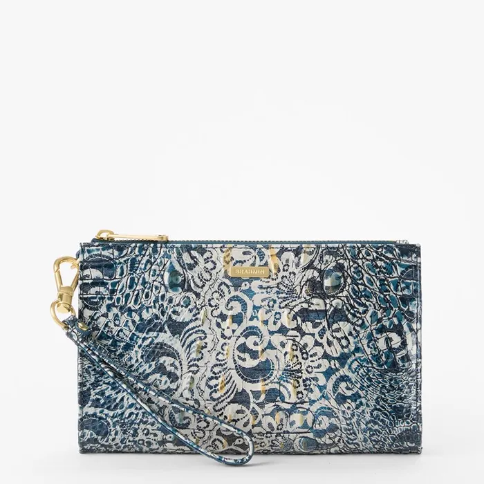 Women Brahmin Clutches Daisy Blue Filigree Melbourne