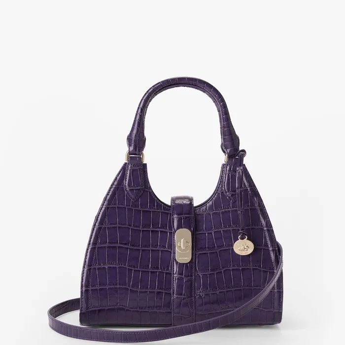 Women Brahmin Satchels Adrian Voltage Violet Sirona Women Brahmin Satchels Adrian Voltage Violet Sirona