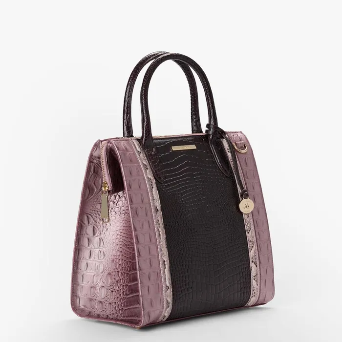 Women Brahmin Satchels Caroline Mellow Rose Jessamine Women Brahmin Satchels Caroline Mellow Rose Jessamine