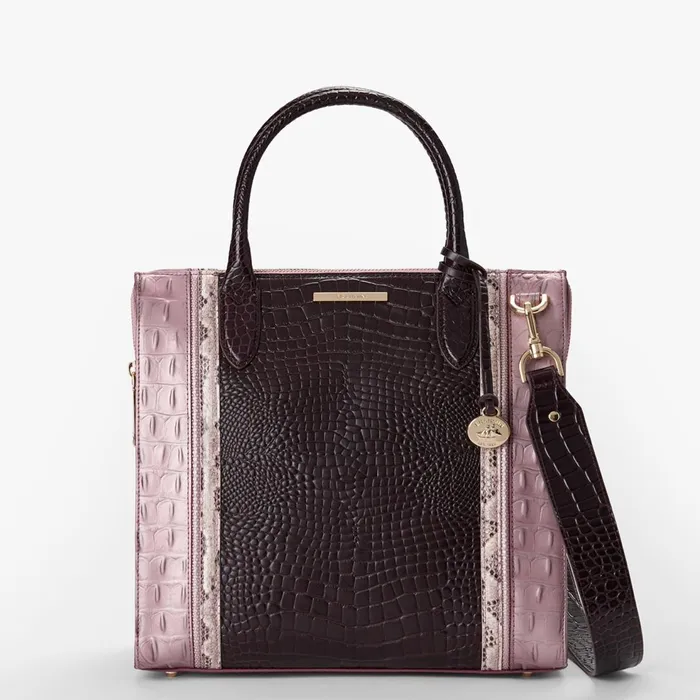 Women Brahmin Satchels Caroline Mellow Rose Jessamine Women Brahmin Satchels Caroline Mellow Rose Jessamine
