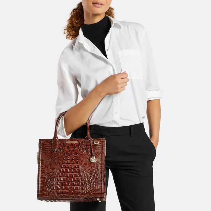 Women Brahmin Satchels Caroline Mellow Rose Jessamine Women Brahmin Satchels Caroline Mellow Rose Jessamine