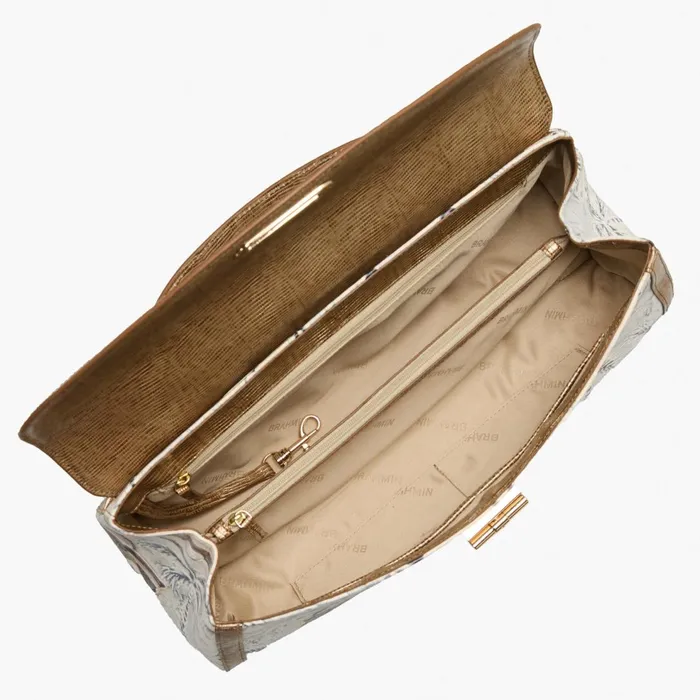 Women Brahmin Satchels Dayan Ivory Copa Cabana