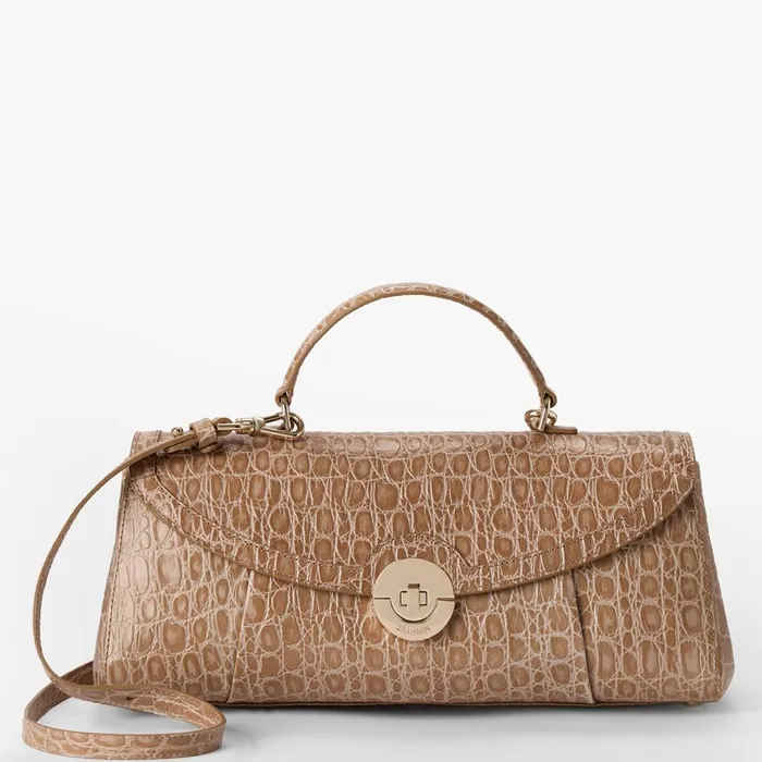 Women Brahmin Satchels Dayan Timeless Taupe Bayem
