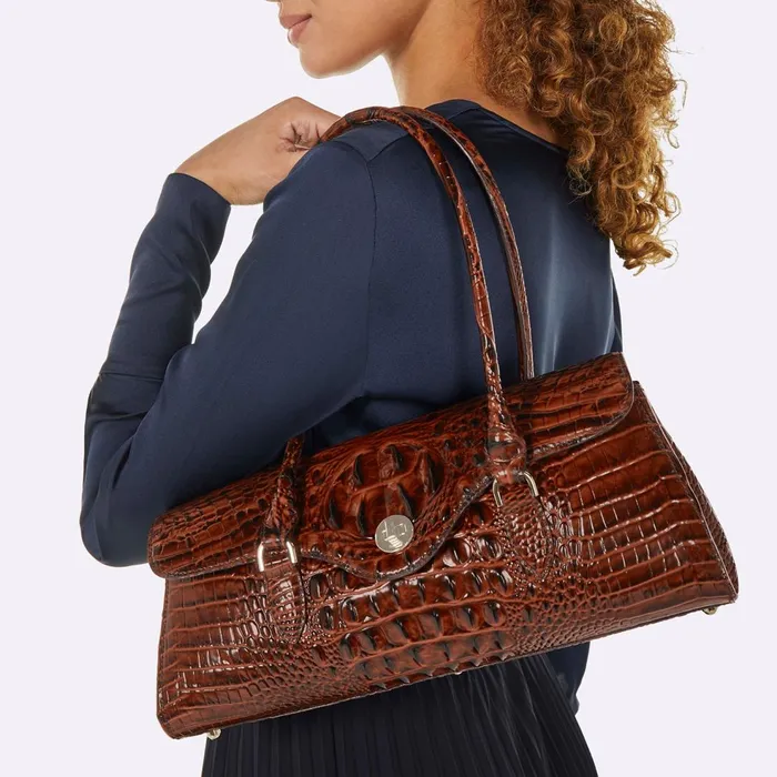 Women Brahmin Satchels Dayan Timeless Taupe Bayem