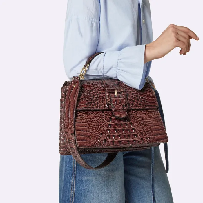 Women Brahmin Satchels Hallie Untamed Kairos Women Brahmin Satchels Hallie Untamed Kairos