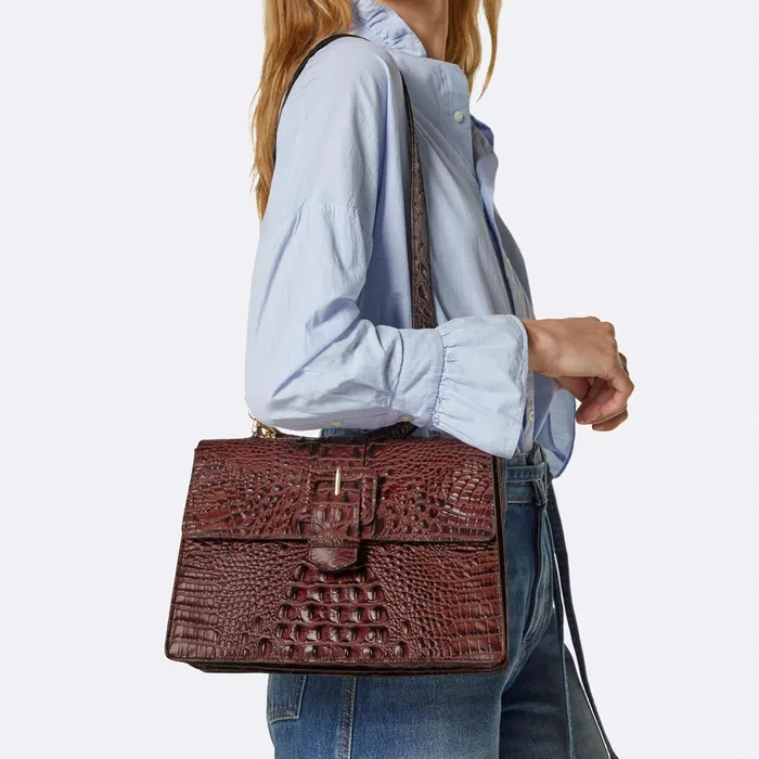 Women Brahmin Satchels Hallie Untamed Kairos Women Brahmin Satchels Hallie Untamed Kairos