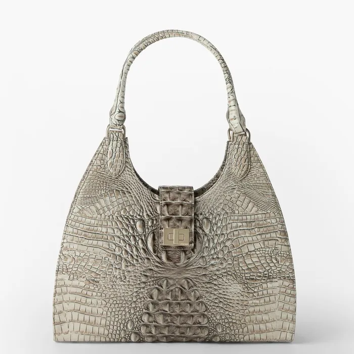 Women Brahmin Satchels Large Adrian Timeless Taupe Ombre Melbourne