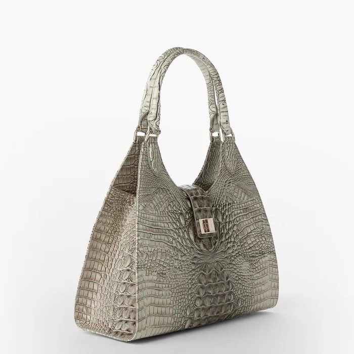 Women Brahmin Satchels Large Adrian Timeless Taupe Ombre Melbourne