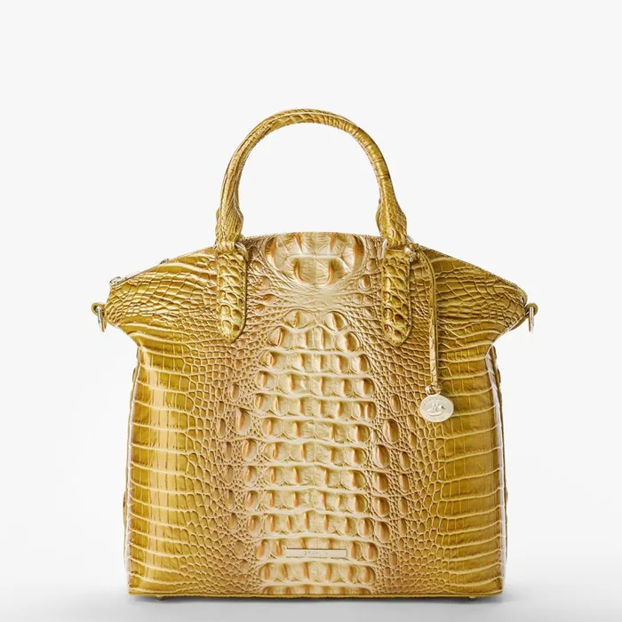 Women Brahmin Satchels Large Duxbury Satchel Golden Rod Ombre