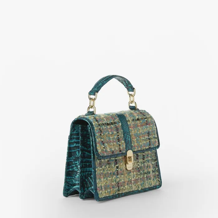Women Brahmin Satchels Small Hallie Multi Amulet Women Brahmin Satchels Small Hallie Multi Amulet