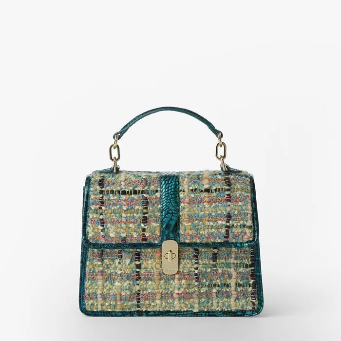 Women Brahmin Satchels Small Hallie Multi Amulet Women Brahmin Satchels Small Hallie Multi Amulet