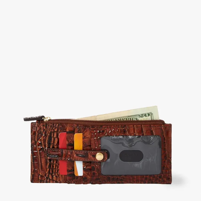 Women Brahmin Wallets and Wristlets Credit Card Wallet Evergreen Ombre Women Brahmin Wallets and Wristlets Credit Card Wallet Evergreen Ombre