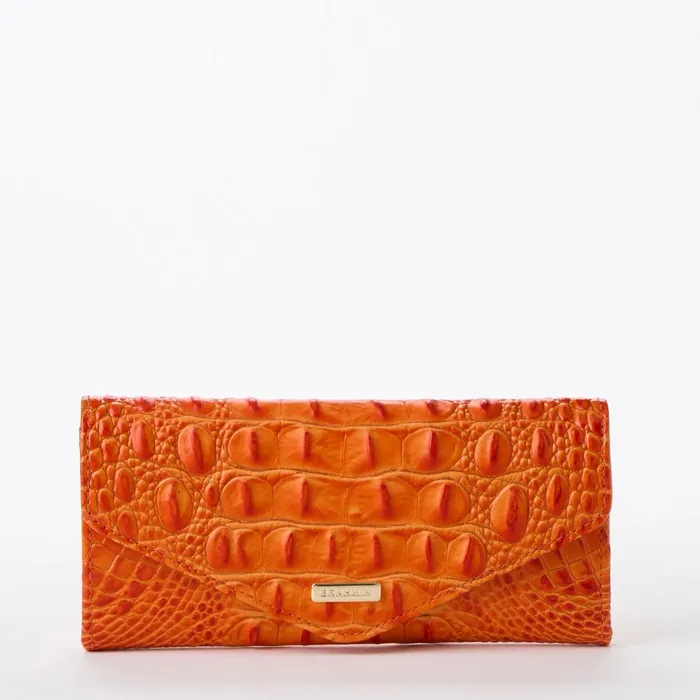 Women Brahmin Wallets and Wristlets Veronica Mandarin Orange
