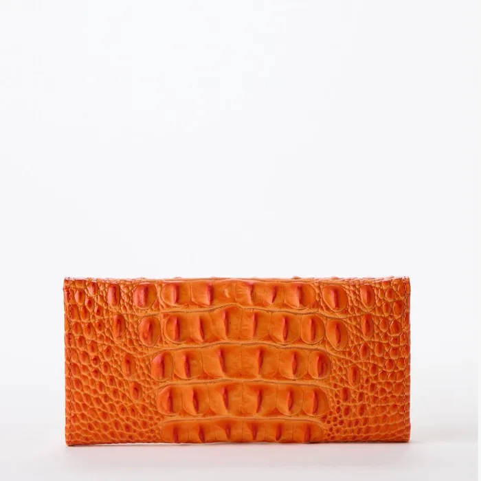 Women Brahmin Wallets and Wristlets Veronica Mandarin Orange Women Brahmin Wallets and Wristlets Veronica Mandarin Orange