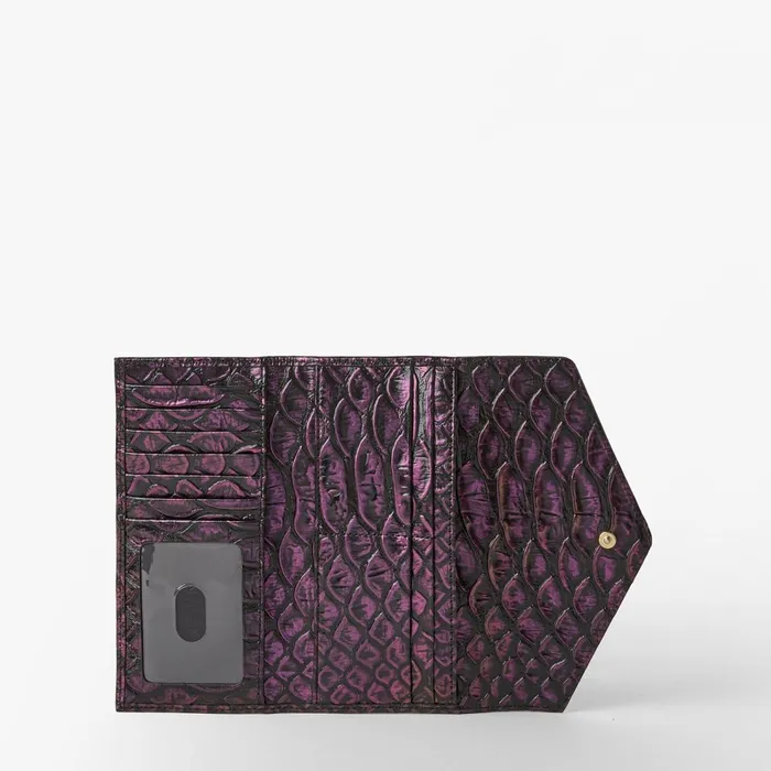 Women Brahmin Wallets and Wristlets Veronica Passion Purple Excelsior Women Brahmin Wallets and Wristlets Veronica Passion Purple Excelsior