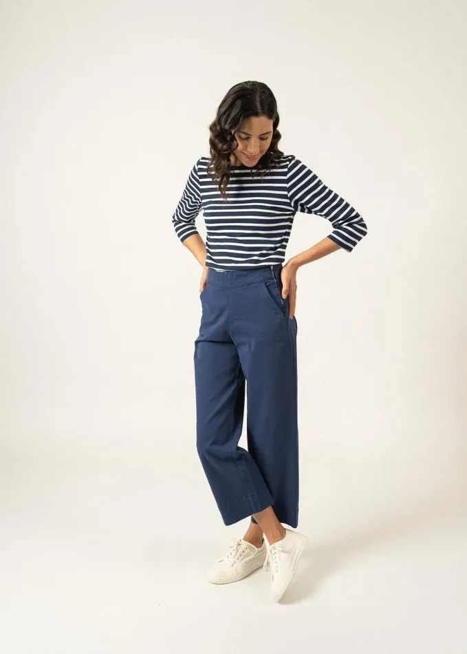 Women Breton Striped Shirts Saint James GALATHEE II Navy White