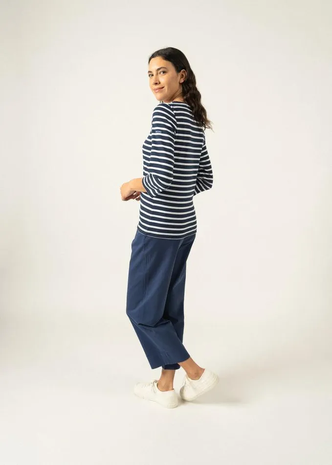 Women Breton Striped Shirts Saint James GALATHEE II Navy White